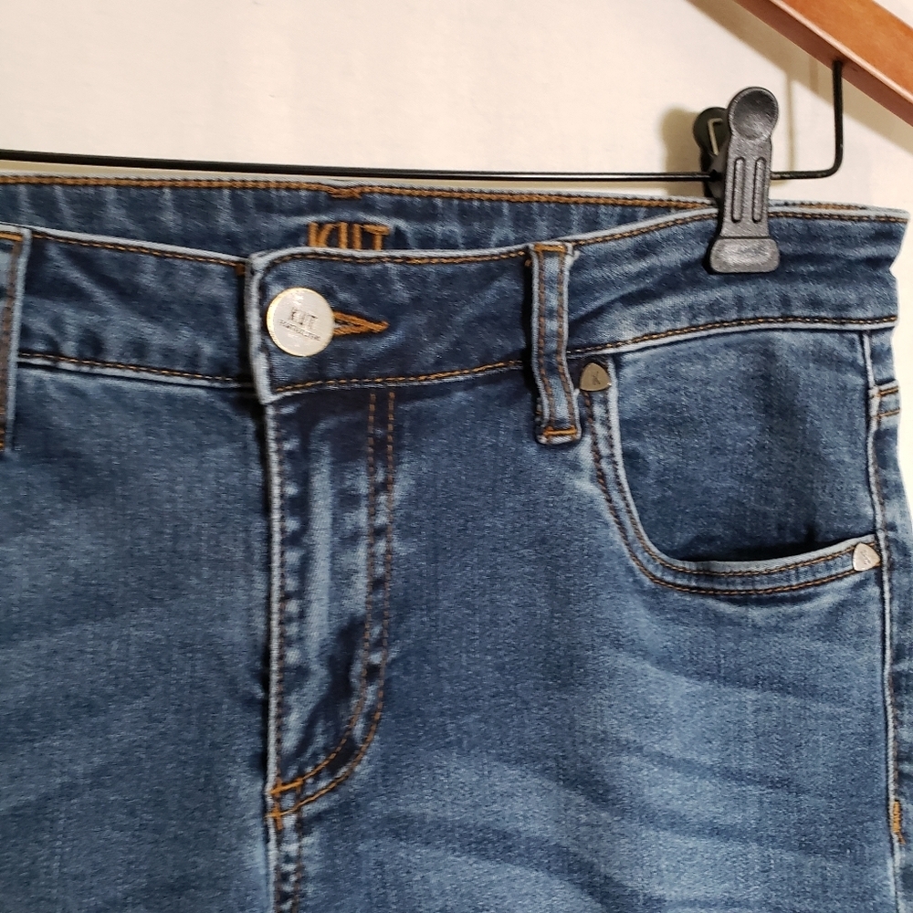 Kut From the Kloth Crop Straight Leg Mid Rise Jeans Women's 6 - Picture 5 of 11